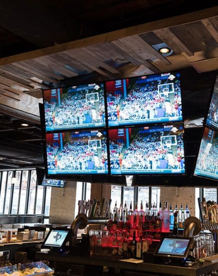 Multiple TV Sports Bar Installation