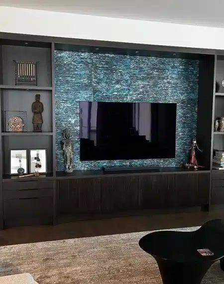 TV Installation In Custom Cabinetry