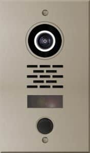 HoloVision architectural entry station with DoorBird video intercom