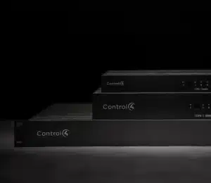 Control4 CORE controllers arranged by system size