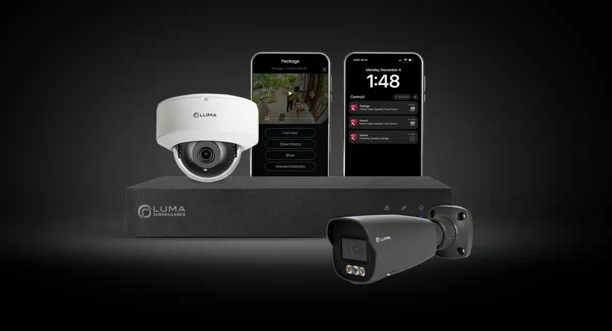 Luma surveillance cameras, recorder, and mobile interfaces