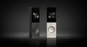 Control4 Chime video doorbell models on a dark background
