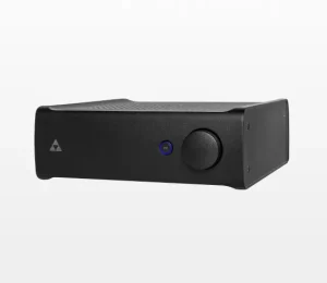 Triad streaming amplifier on a light background