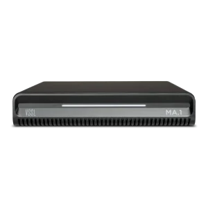 Front panel of a compact VSSL MA.1 streaming amplifier